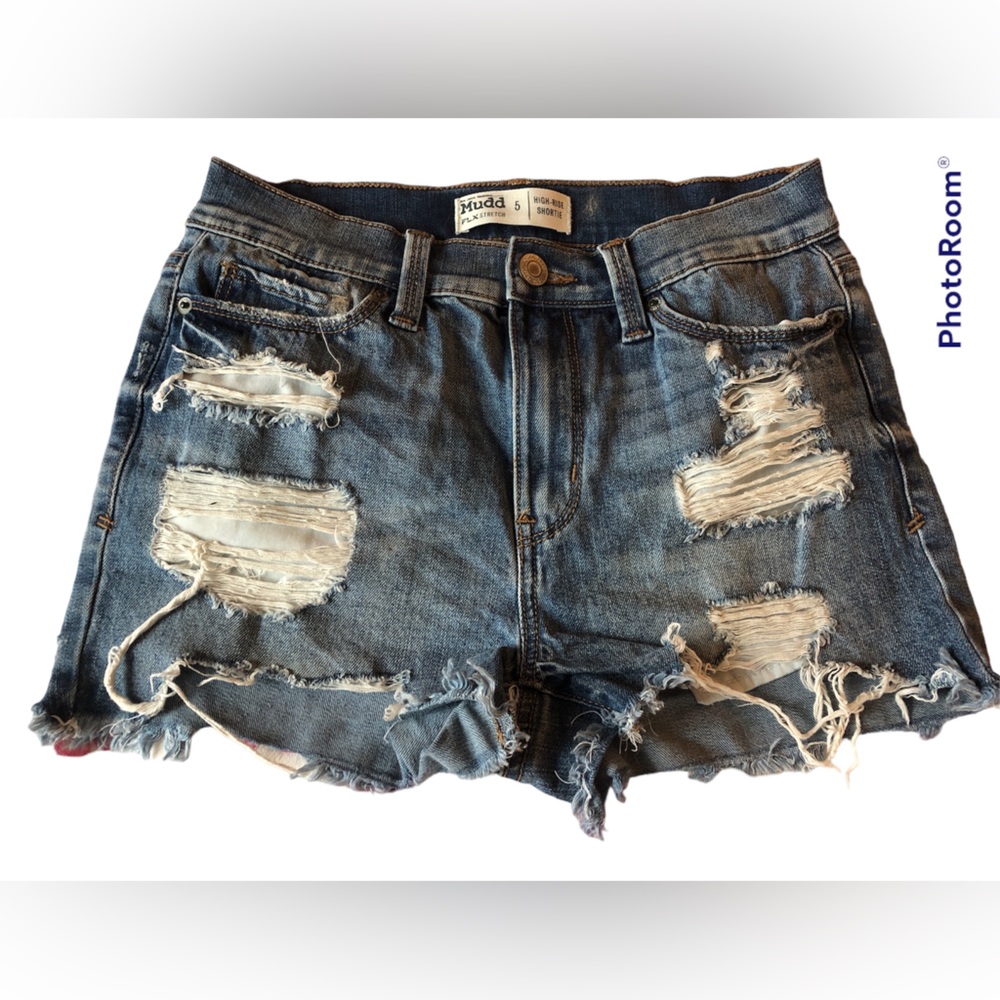 Juniors Mudd Size 5 Distressed Jean Shorts